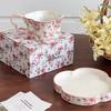 Girly Style Pink Tender Coffee Cup And Saucer Set Ceramic Water Cup Ins Afternoon Tea High Value Cute Light Luxury Cup And Saucer
