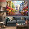 2D French Street Eiffel Tower Banner for Aesthetic Photography