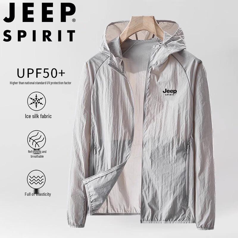JEEP SPIRIT Men s Summer Sun Protection Jacket 4XL