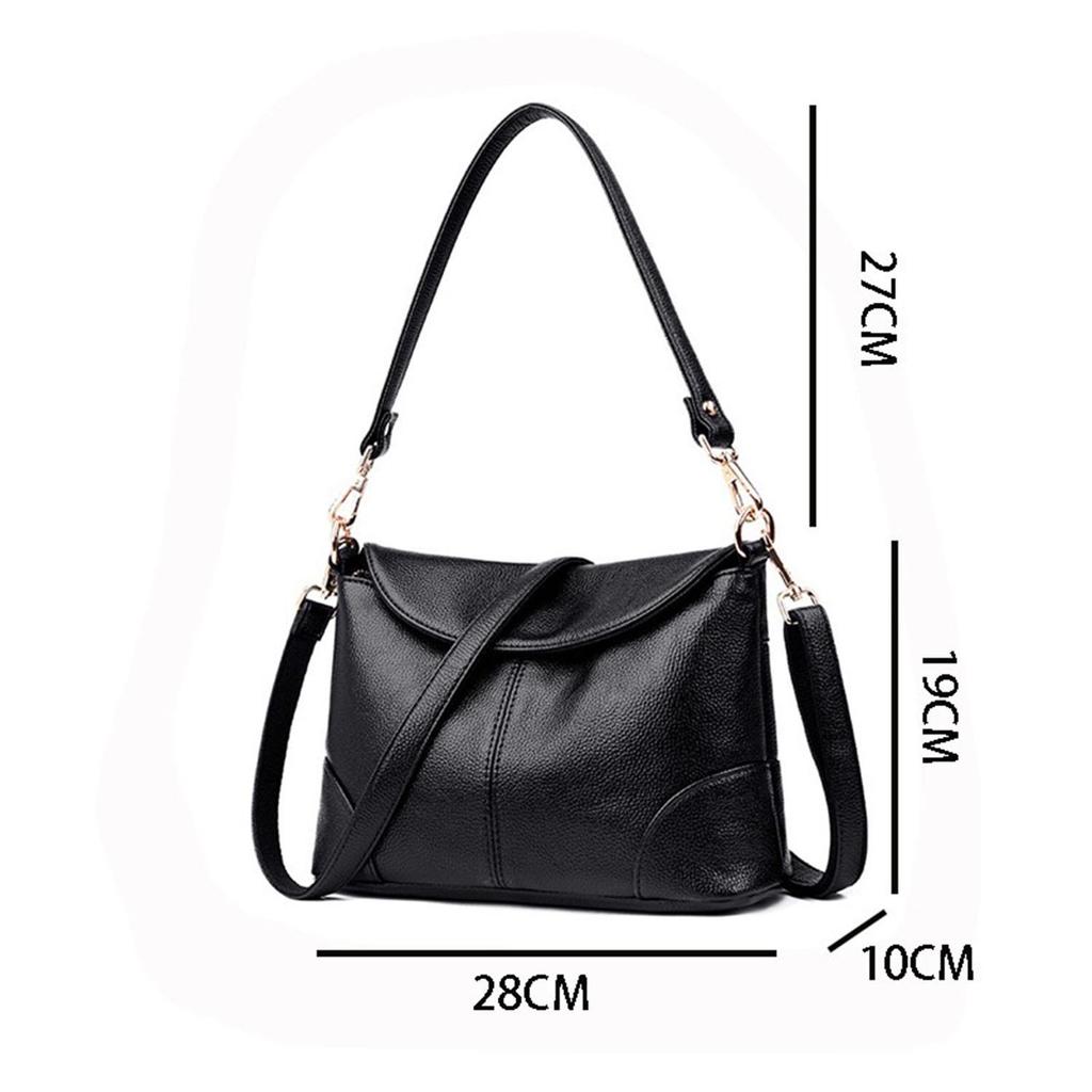 Women's Fashion Cross Shoulder Bag Mom Soft Leather Small Square Bag Crossbody Bag