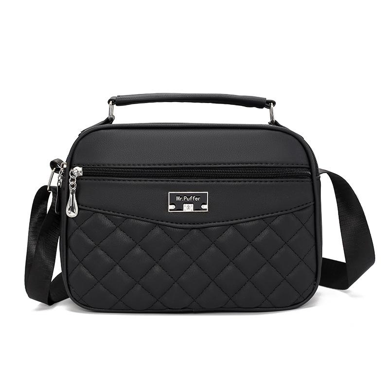 New Handbags  Large Capacity  Women's Multi bag Shoulder Bag  Embroidered Diamond Lattice  Women's Oblique Strap Bag