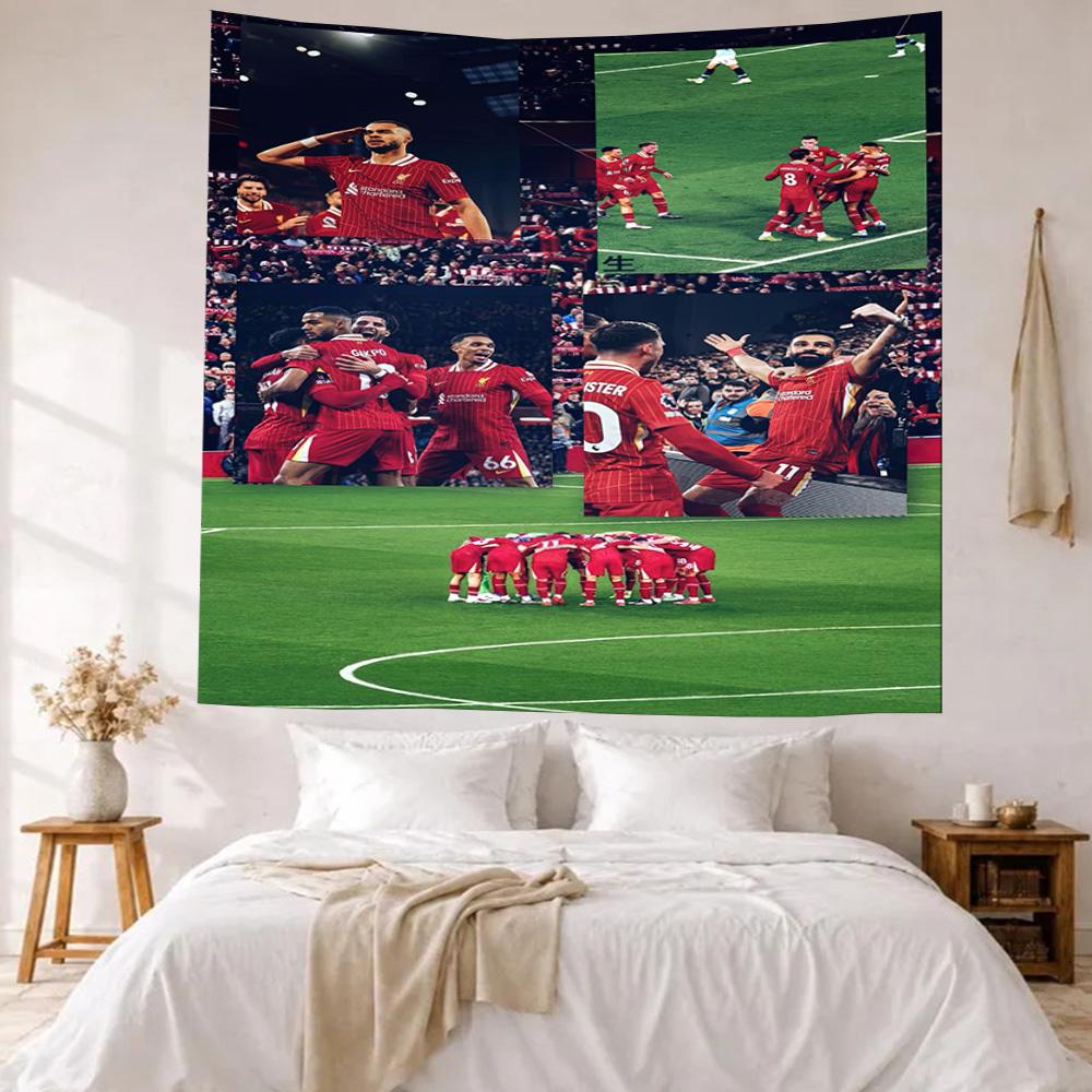 Liverpool Football Club Wall Decor Tapestry Art For Pet Memorial Birthdaywedding Party Backdrop Family Gift
