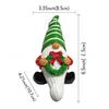 Creative Resin Christmas Gnome Ornament with White Beard for Desktop Decoration