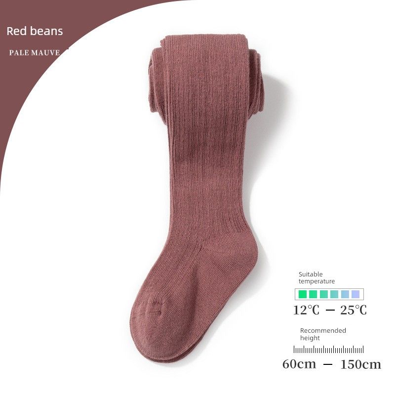 Children's Leggings Spring and Autumn Style Pure Cotton Tights Baby White Outerwear Leggings Thickened Girls' Pantyhose Trendy