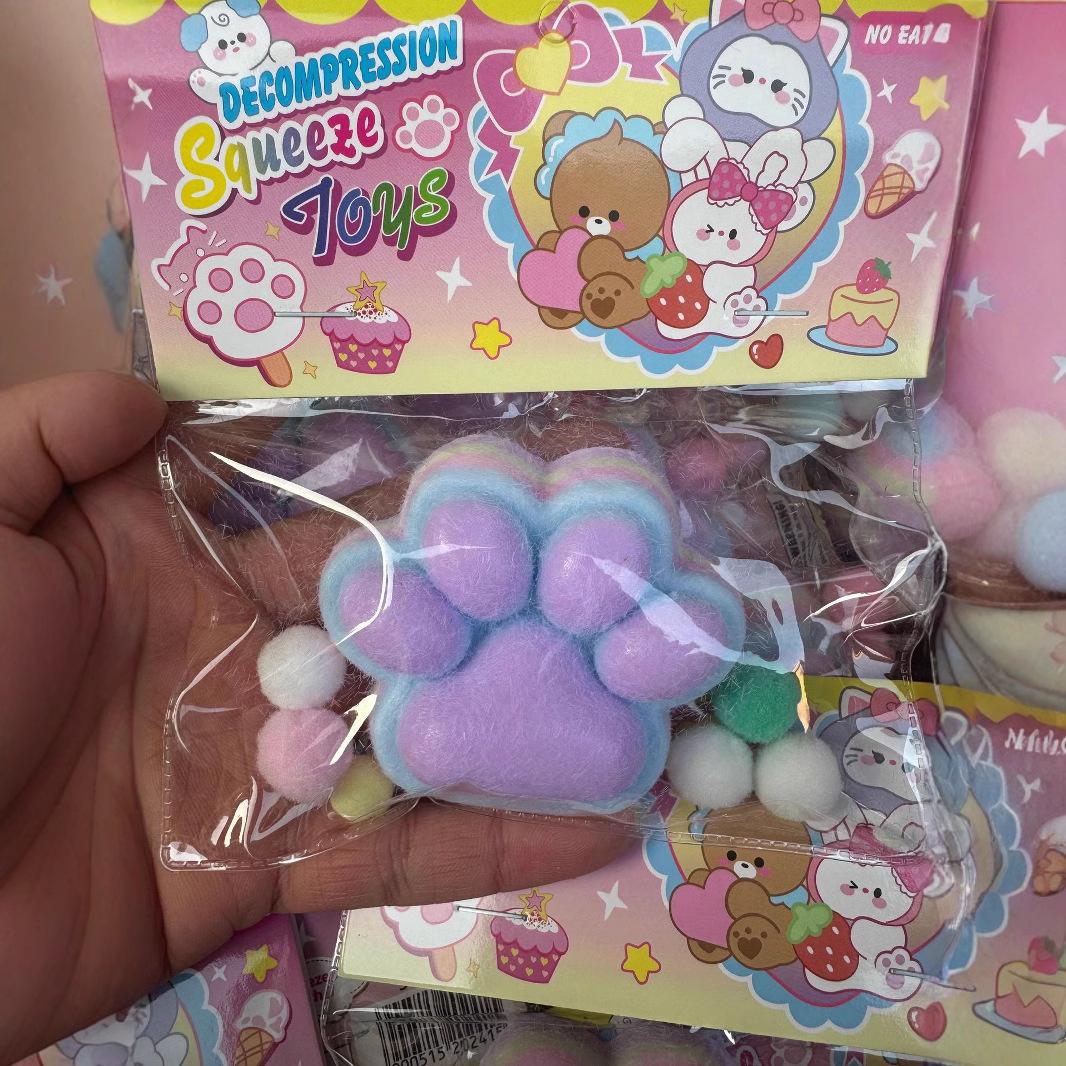 

Плюшевая кошачья лапа, игрушка-антистресс для сжимания - Подарок с быстрым восстановлением для детей