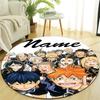 Personalized Haikyuu Round Chair Office Rug - Perfect for Mat, Office Chair & More - Ideal Gift for Birthdays and Holidays