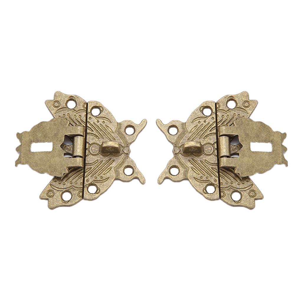 Antique Retro Vintage, Decorative   Brass   Jewelry Box Cabinet Clasp Jewellery   Hasp Pad Lock For Wooden
