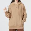 Nike Nsw Plsh Po Hoodie Logo Print Sports Casual Pullover Long Sleeve Sweatshirt Women Hoodies Khaki DQ6841-258