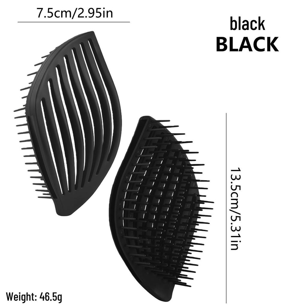 Hollow Shampoo Brush: Dandruff Removal, Dual-Use Wet/Dry Massage Comb for Home