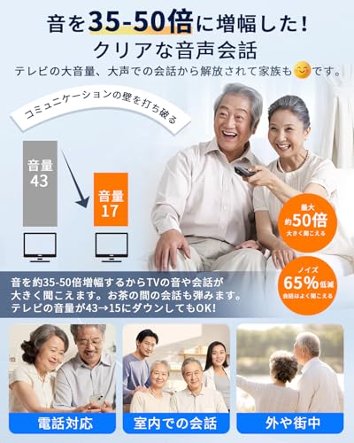 Shuonki Hearing Amplifier for Seniors [2026 Arrival - Volume Amplification and Noise Reduction!] 20-30 Hours of Continuous Use, In-Ear Type, Single or