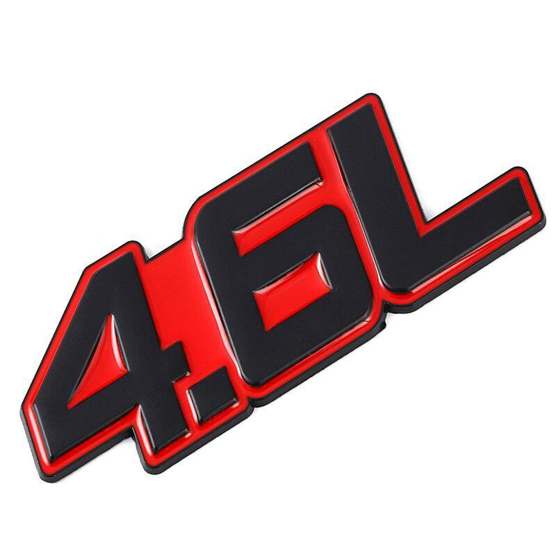 3D Metall 4.0L 4.6L 4.7L 5.0L 5.7L 6.0L 6.2L 6.4L 7.0L Autoaufkleber Heckklappenemblem Abzeichen Aufkleber für Mazda VOLVO PEUGEOT