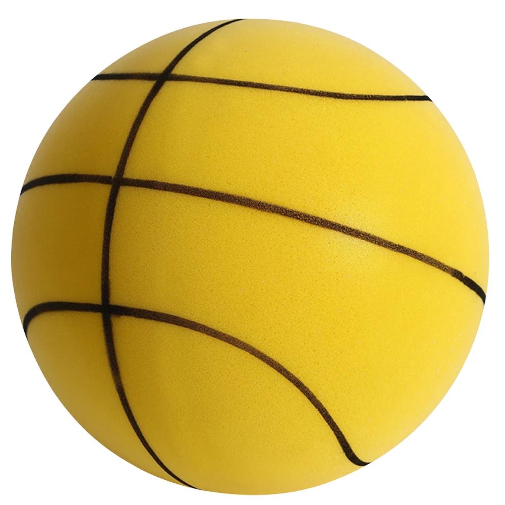 Kids High-Resilience Bouncing Mute Dribbling Basketball Squeezable Lightweight 3/5/7 Ball Foam Indoor Basketball Bounce Football