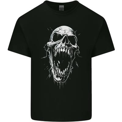Screaming Skull Goth Horror Heavy Metal Gothic Mens Light Cotton T-Shirt Unisex T-Shirt