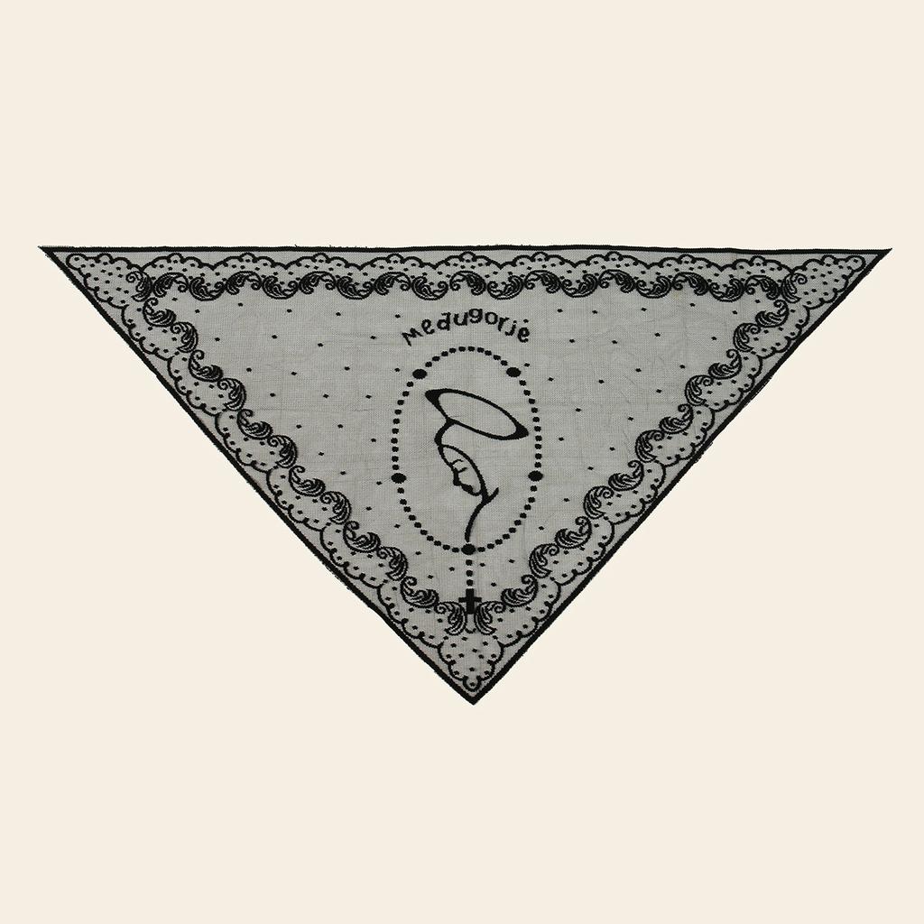 New Arrival Lace Embriodery Shawl Classic Spanish Style Lace Mantilla Embroidery Triangular Catholic Church Veil For Women