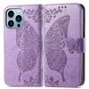 Shockproof Printed Butterfly Leather Flip Wallet Card Holder Case For iPhone 17 Air 16 15 14 13 12 Pro Max Plus 16E Phone Cover
