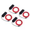 4PCS Neon Lights Strip 16.4ft Length Pink Portable Battery Pack 360 Degrees  Cuttable Glowing Rope Light