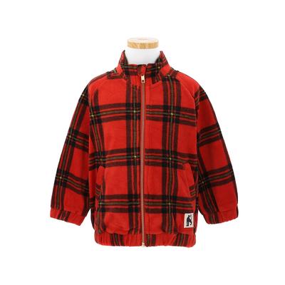 Mini Rodini 2471013742 Check Aop Fleecejacke Check Aop Fleece Kinderjacke