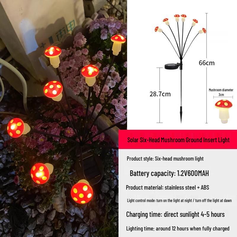 Solar Jellyfish Garden String Lights - Outdoor Courtyard, Balcony, and Lawn Decor