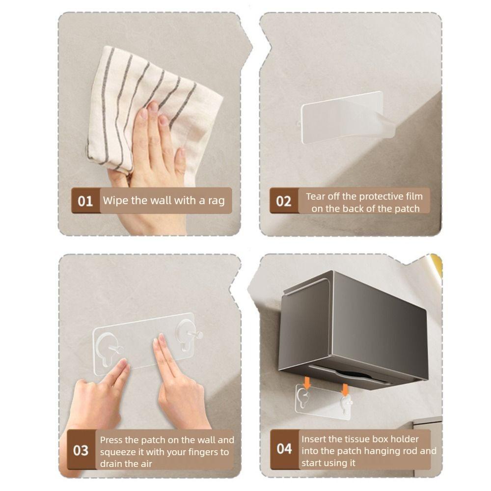 Wall-Mounted Bathroom Tissue Box Waterproof Paper Towel Holder  Kitchen Supplies