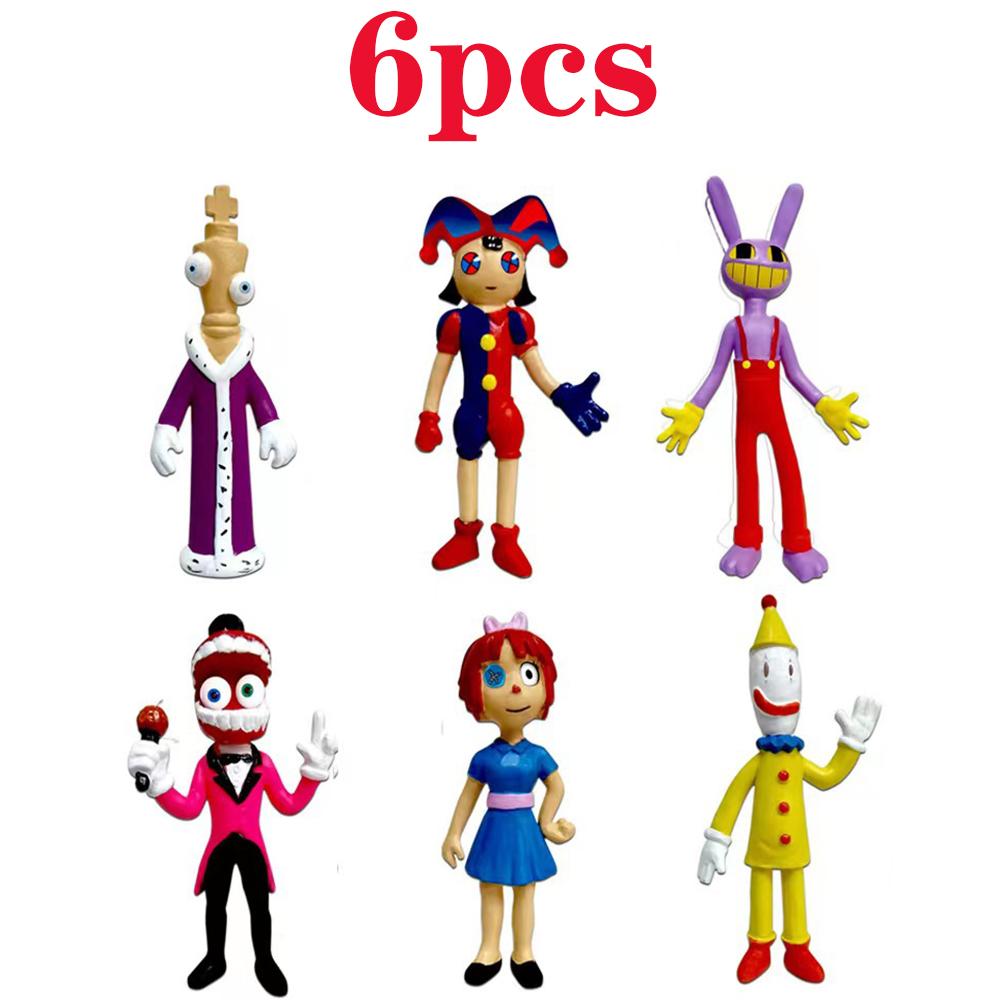 

6-12 шт. Фигурки Модели Мультяшных Персонажей ПВХ Цифровой Цирк Аниме Фигурки Действия и Игрушки Для Детей Подарок на День Рождения 8-12cm