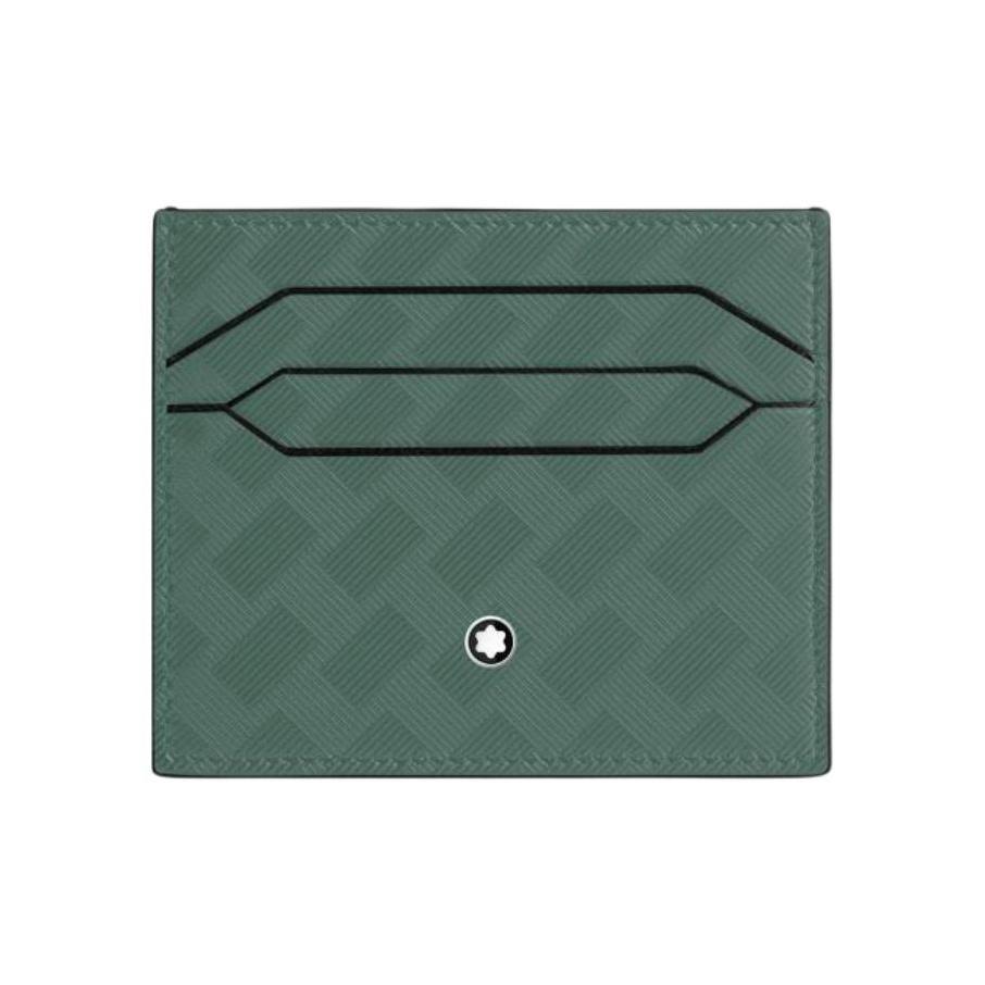 Montblanc Style 3.0 Series Hexagonal Pattern Leather Card Holder Men accessories Walnut-Green 198081 Gift Set(Basic Set+Box+Shopping Bag)