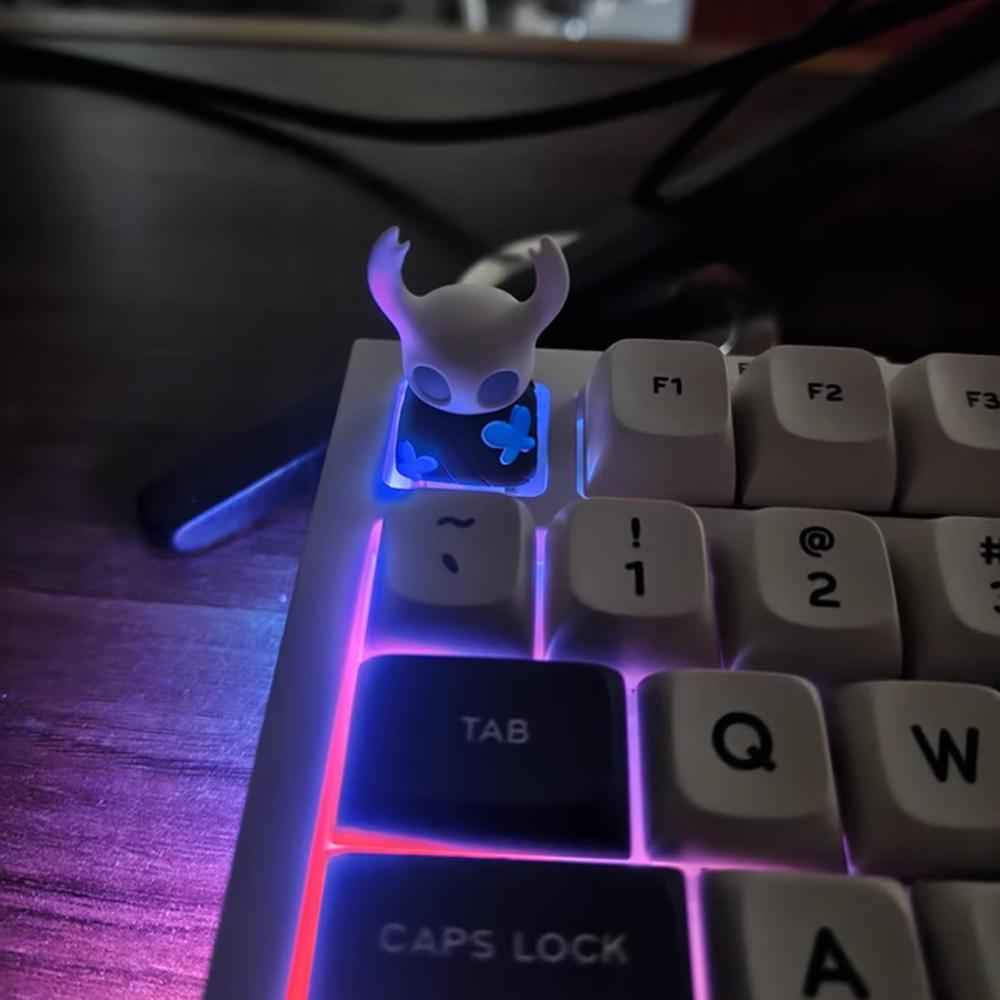 Lobo Keycap Hollow Knight Silk Song Creative Resin Esc Single Keycap For Mechanical Keyboard Transparent Glowing Gift