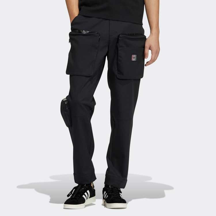 Adidas Originals Multi-Pocket Cargo Knit Joggers Men Bottoms Black GV0916