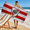 Asciugamano da Spiaggia con Stampa River Plate, Asciugamano Grande Morbido ad Asciugatura Rapida per Spiaggia Campeggio Nuoto