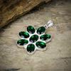 Chrome Diopside Gemstone Handmade 925 Sterling Silver Jewelry Pendant 1.97" M-96