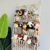 3 Layer Toy Storage Net Rack Practical Woven Hanging Shelf Convenient Plush Toys Organizer for Animal Toy Enthusiasts