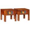 VidaXL Bedside Tables 2 Pcs 40x40x36 Cm Solid Acacia Wood, Bedside Cabinet, Bed Cabinet, Side Table for 4016488