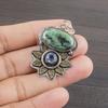Natural Ruby Zoisite Gemstone 925 Sterling Silver Jewelry Designer Pendant 1.48" AJP-2147