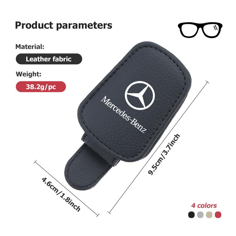 Car Sun Visor Glasses Holder Card Ticket Magnetic Storage Clip For Mercedes Benz CLK GLC W212 C200 C300 W203 W204 W205 W169 W176 GY4