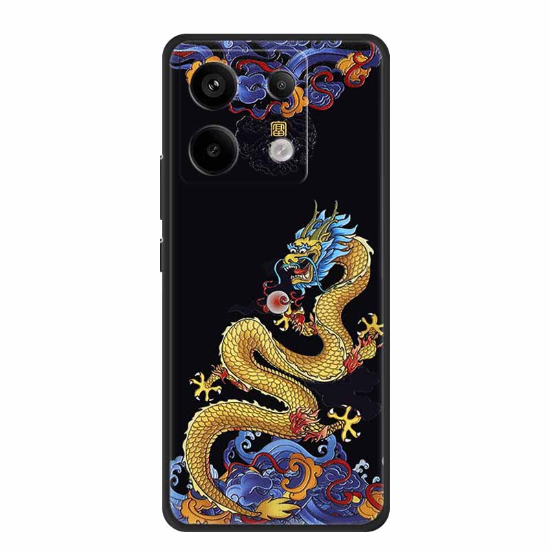 3D Emboss Case For Redmi Note 14S Case 14 S Coque Black Silicone Soft Back Cover For Redmi Note 14 4G 5G Phone Case Note14 Pro