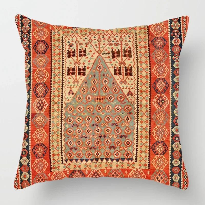 Geometric Home Decor Moroccan Ethnic Bohemian Cushion Cover Office Sofa Pillow Cover Outdoor Camping Hug Pillow Cover