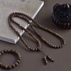 Hainan Yingge Green Qinan Agarwood Men's Bracelet - 108 Beads, Old Material, Plain Wengwan Buddhist Prayer Beads