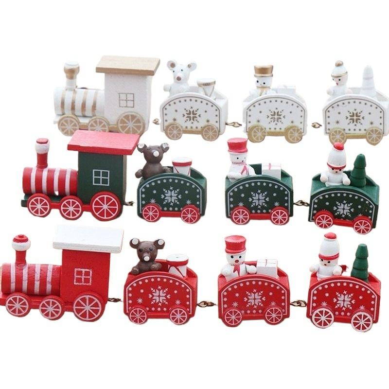 Christmas micro landscape mini luminous small house tabletop ornament Christmas tree ornament children's small gift
