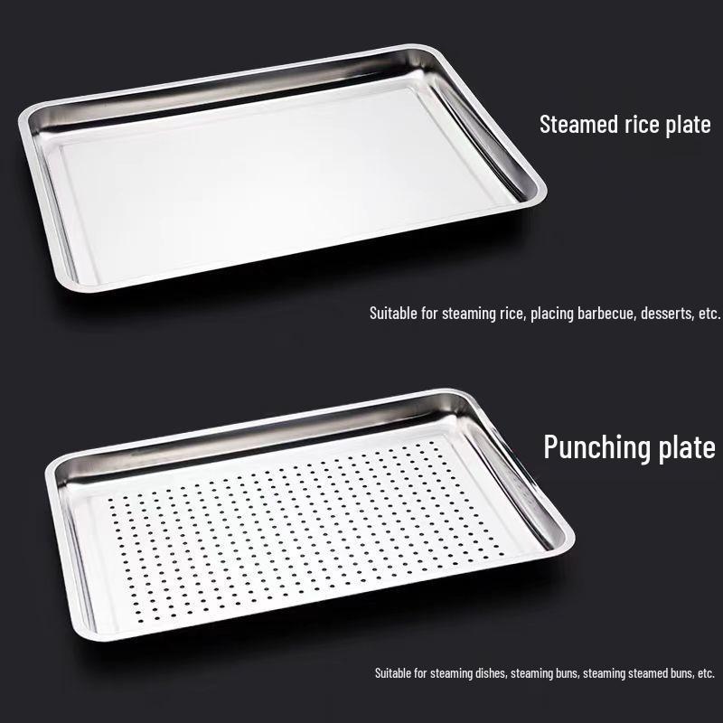 Stainless Steel Steaming Tray with Holes for Steamer and Buns