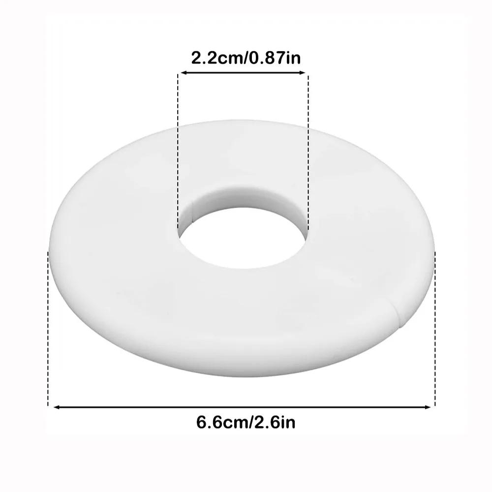 Splittable Wall Hole Decorative Cover White Self-adhesive Water Pipes Hole Cover Round Flange Cover