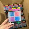 Schylling Needoh Nice Cube Sensorisches Spielzeug Knet- und Druckreduzierwürfel Quetschbarer Fidget Druckreduzierender Limi