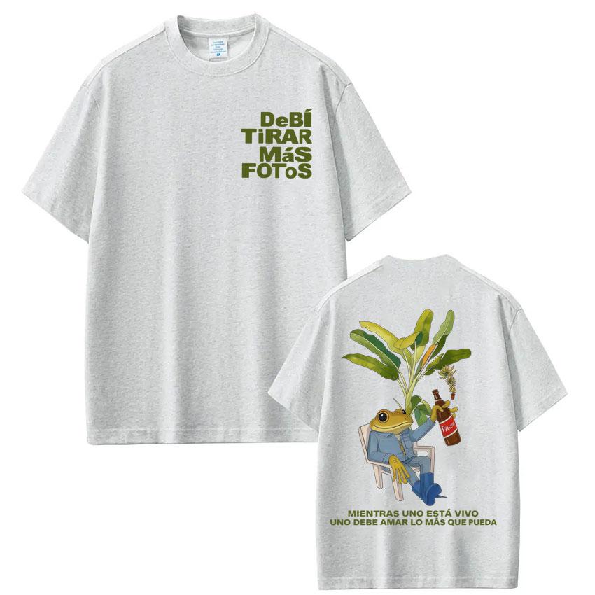Summer Hot Highquality Sale Deb Tirar Ms Fotos Inspired TShirt Frog Beer Graphic Casual Streetwear Short Sleeve Tops