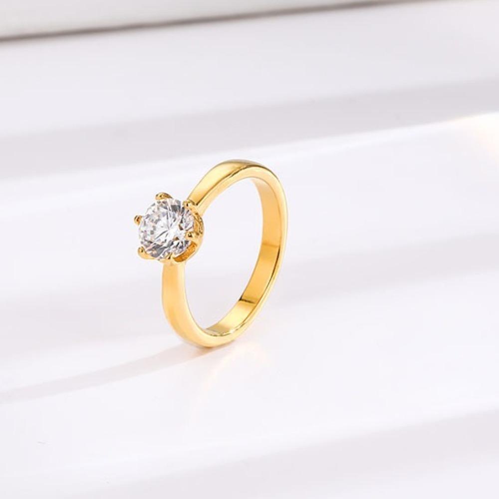 Luxury French Sparkling Zircon Titanium Ring for Women Stylish Versatile Fashion Jewelry Accessory