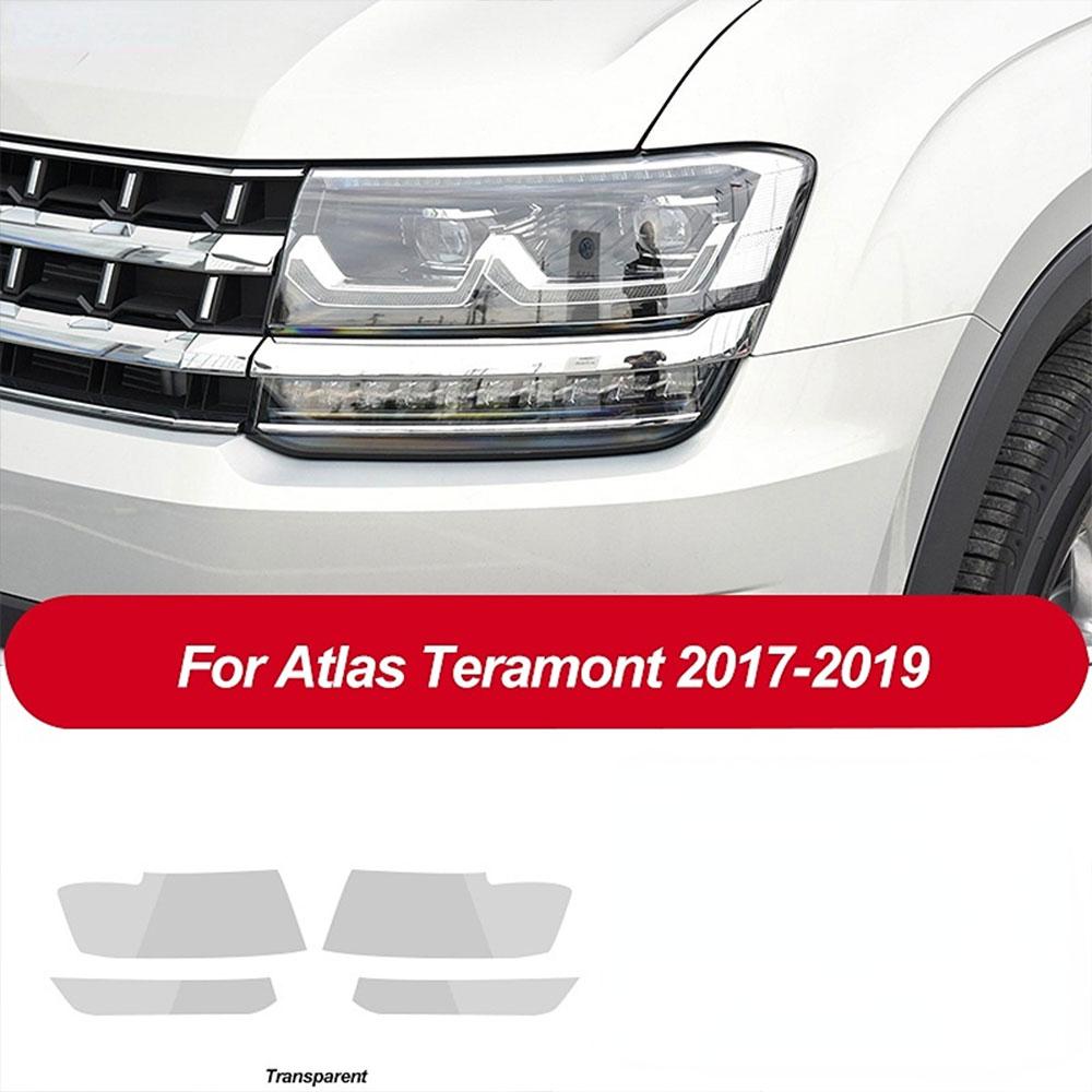 

PPF Car Headlight Protective Film Headlamp Transparent Black TPU Sticker for Volkswagen VW Atlas Teramont 2017- Accessories Headlight T