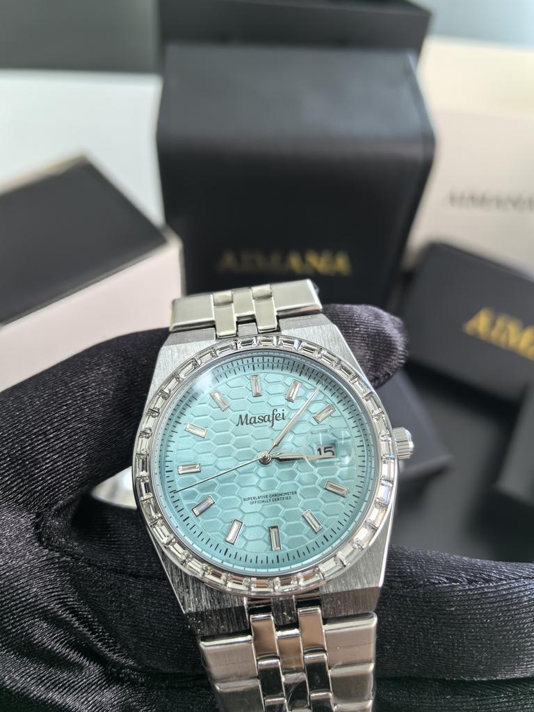 Mechanical Backside Diamond Watch Plate New Design Business Style Unisex Timepiece