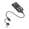 USB Sound Card External Stereo Sound Card with Volume Control USB To 3.5mm   Sound Adapter for PC Laptop Desktop Headset