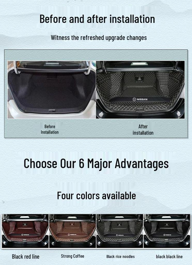 Full Coverage Trunk Mat for 13th, 14th, and 15th Gen Sylphy