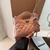 Handbag Bucket bag New chain Shoulder bag Women's fashion versatile diamond messenger bag
