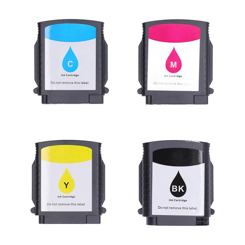 4 Pcs Ink Cartridge Black Color Combo Set BK C M Y Printer Ink Cartridge Replacement for Officejet Pro 8000 8500 8500A