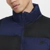 Nike Logo Embroidered Plaid Stand Collar Zip Jacket Men Jackets Blue FZ0866-410