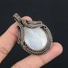 Moonstone Pendant Gemstone Jewelry, 999 Copper Wire Wrapped Pendant, Gift For Women Handmade Pendant